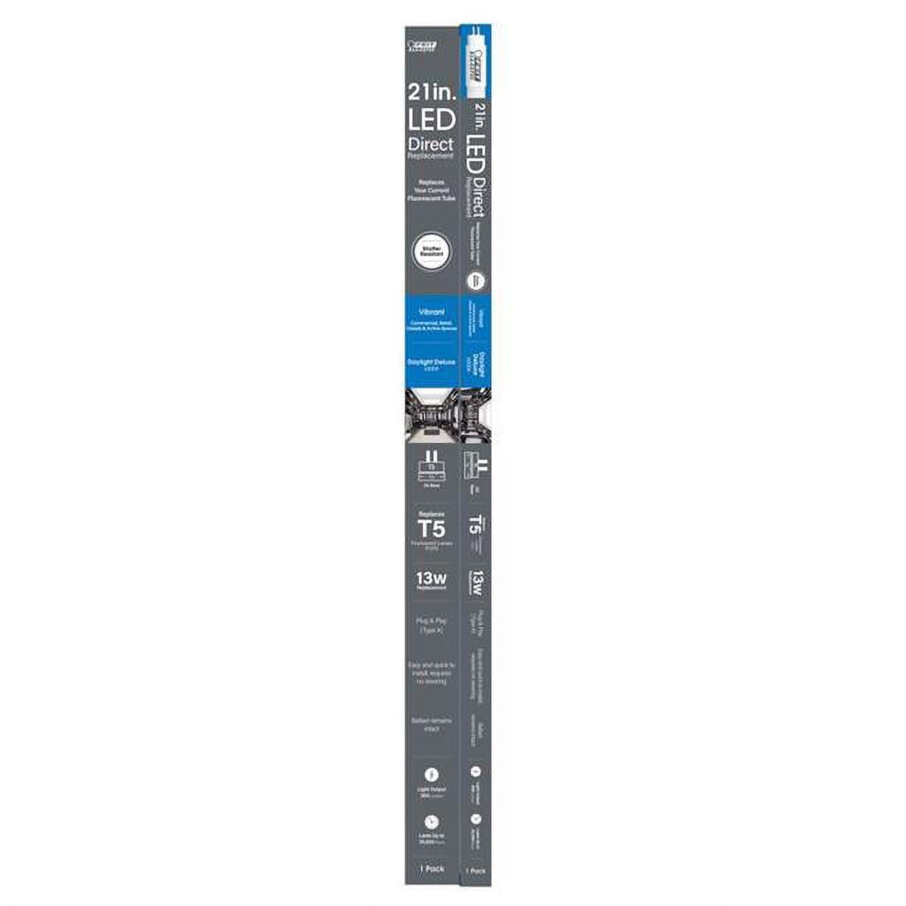 Feit Electric General Purpose Daylight Deluxe 21 in. Bi-Pin Linear LED Linear Lamp 13 Watt Equivalen