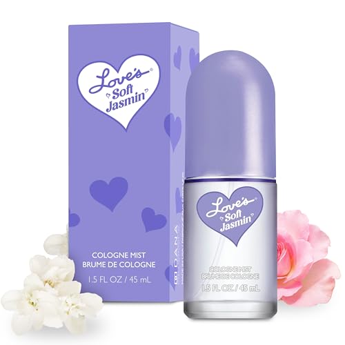Dana Love's Soft Jasmin Cologne Mist – Romantic Jasmine Perfume Body Spray for Women with Soft, Floral & Musky Scent (1.5oz)