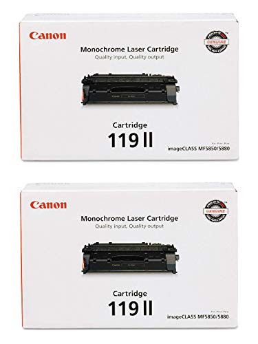 Canon CRG-119II High Yield Black Toner Cartridge, 3480B001AA, 2-Pack