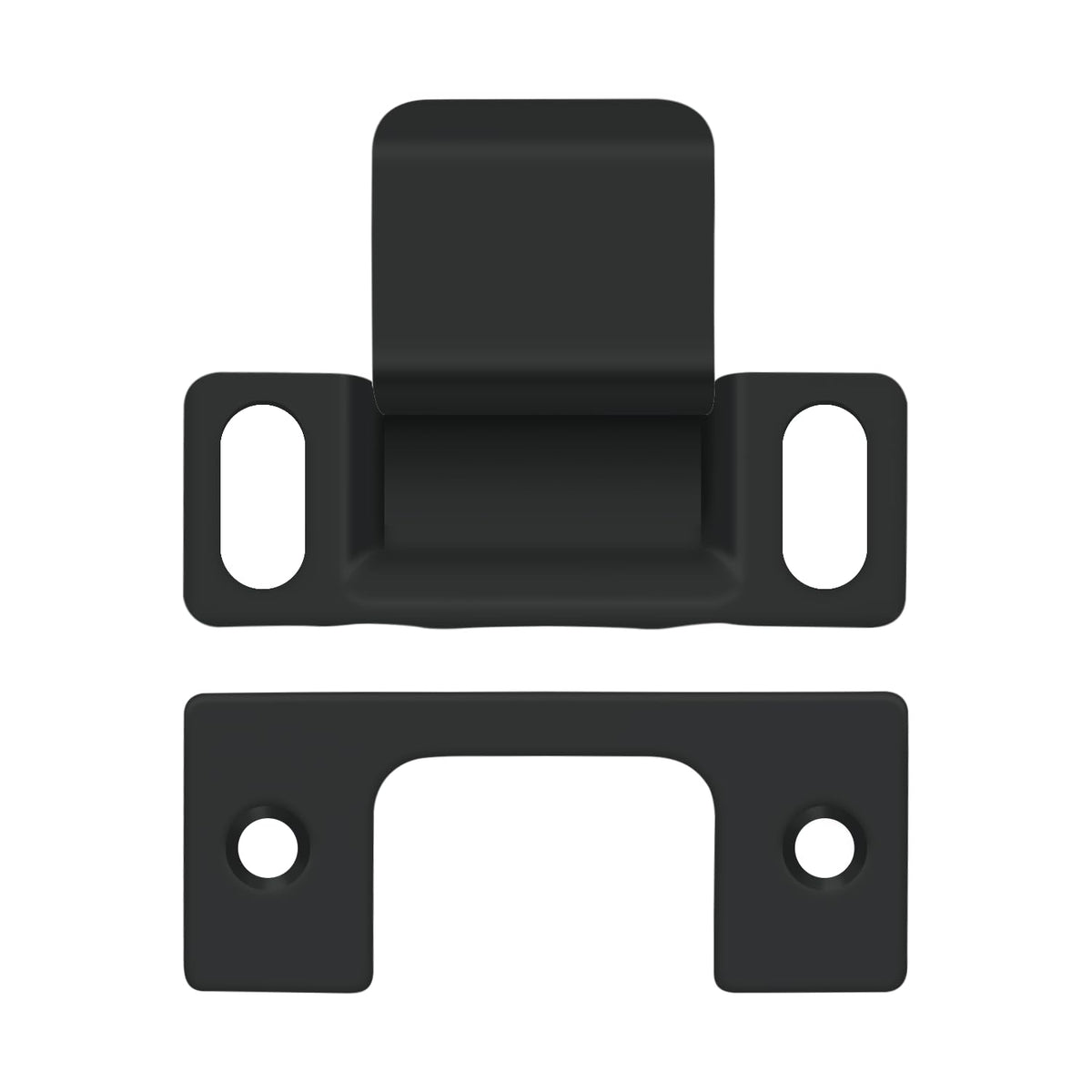Deltana SP2751 2-13/16 Tall Adjustable Strike Plate - Black