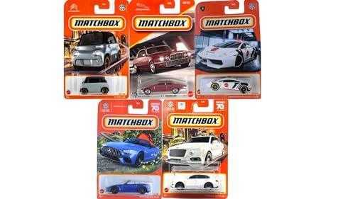 Matchbox Exotic Vehicles 5-Pack 1:64 Diecast Cars