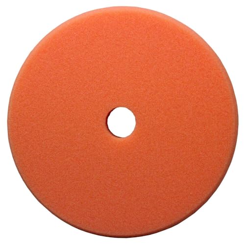 Presta PACE Orange Foam Medium Cut Pad – 6.5” / Cuts Up to P2500 Sand Scratches/Designed for Use with PACE Medium Cut Compound (890195)