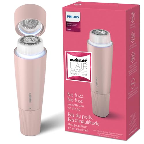 Philips Beauty Series 5000 Electric Shaver and Personal Groomer for Women, Cordless & Compact, Hypoallergenic Head, Gentle & Quick Hair Removal Easy Touch Ups, Mint Green, BRR474/00
