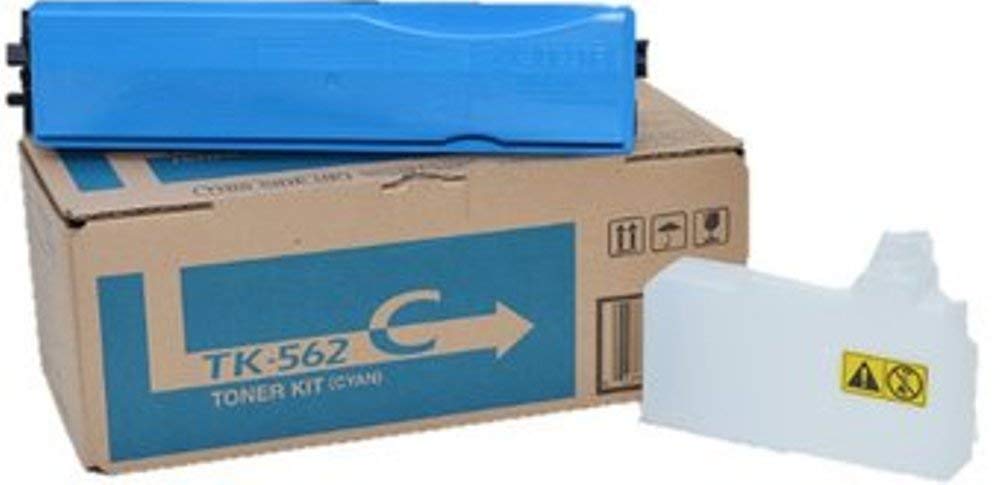 Kyocera 1T02HNCUS0 Model TK-562C Cyan Laser Cartridge for Ecosys C5300DN/C5350DN/P6030CDN, Genuine Kyocera, Up To 10000 Pages