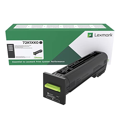 Lexmark 72K1XK0 CS820, CX820, CX825, CX860 Black Extra High Yield Return Program Cartridge Toner