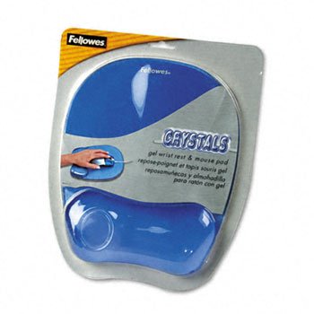 Mousepad w/Wrist Support, Blue