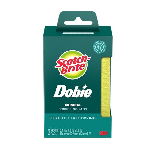 3M Scotch-Brite Dobie Non-Scratch Scrub Pads 24 Pack
