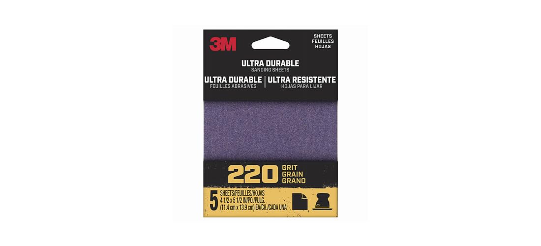 3M 1/4SHT Sandpaper 220GRIT