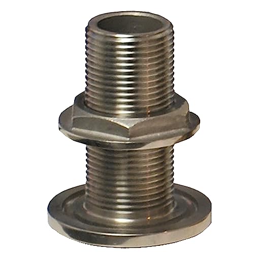 GROCO TH-1500-WS 1-1/2" SS Thru-Hull Fitting