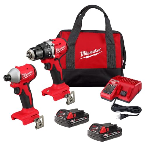 Milwaukee M18 18V Cordless Hammer Drill/Impact Kit 3610-22CT