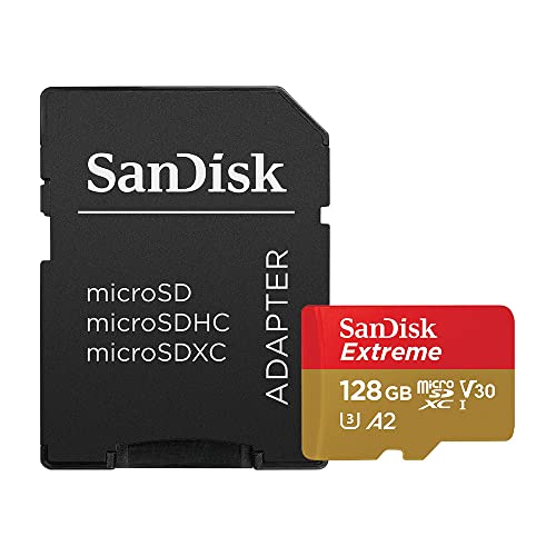 SanDisk Extreme 128GB microSDXC UHS-I Card SDSQXA1-128G-GN6MA