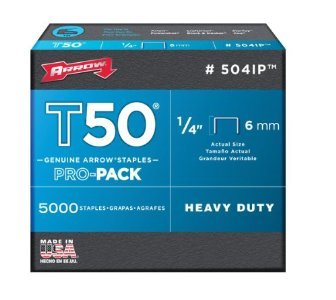 Arrow Fastener 504IP T50 Staples 1/4" 5000ct