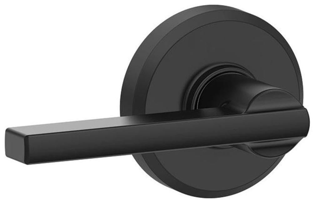 Schlage F10LAT622GSN Schlage F10-LAT-GSN Latitude Passage Door Lever Set with Decorative Greyson Trim