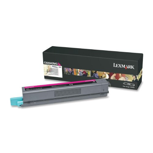 Lexmark C925H2MG High-Yield Toner Cartridge, Magenta-in Retail Packaging