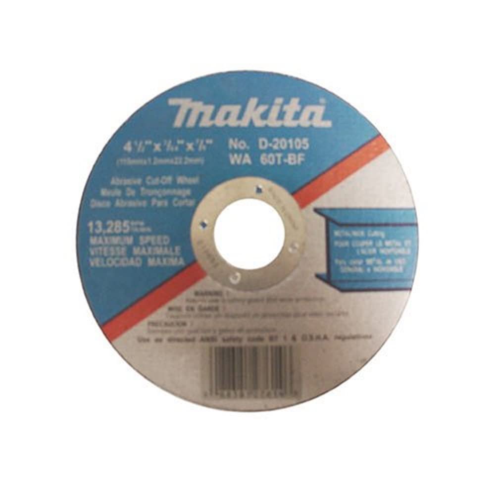 Makita D-20105 4-1/2" x 3/64" x 7/8" Abrasive Cut-Off Wheel