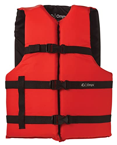 Onyx General Purpose Boating Life Jacket Oversize Red