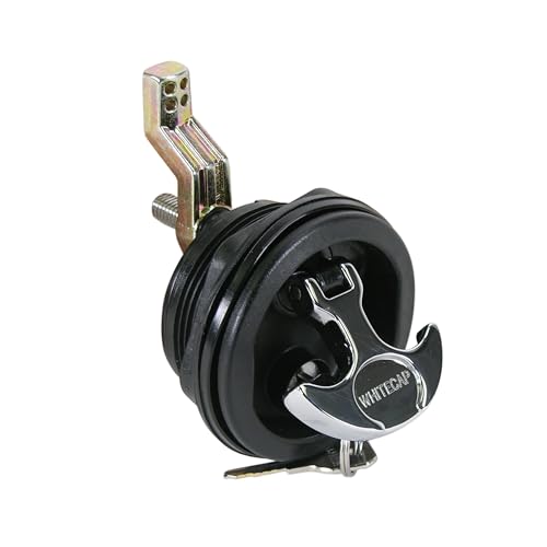 Whitecap T-Handle Latch - Chrome Plated Zamac/Black Nylon - Locking - Freshwater Use Only