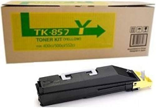 Kyocera TK-857Y OEM Yellow Toner for modles 400ci/500ci/552ci