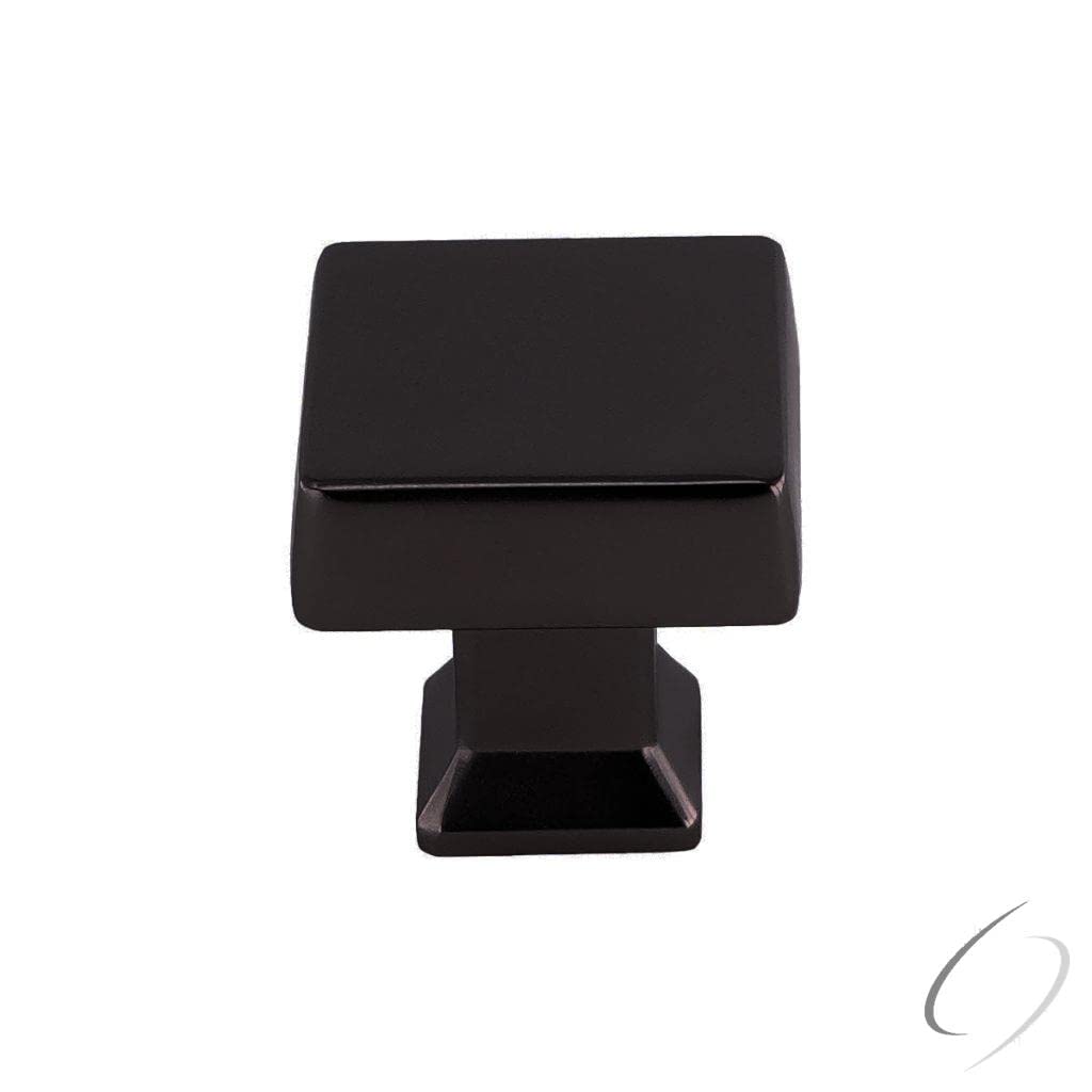 Pride Industrial Square Colorado Cabinet Knob Matte Black