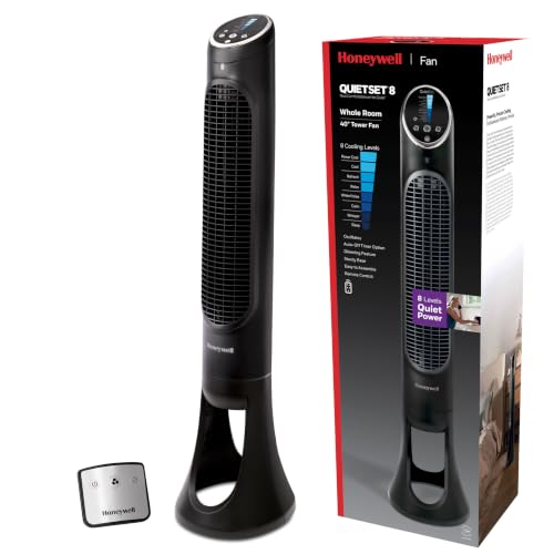 Honeywell Tower Fan 8 Speed Black
