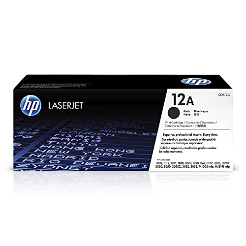 HP Q2612AD Original Black Laser Toner Cartridge (T
