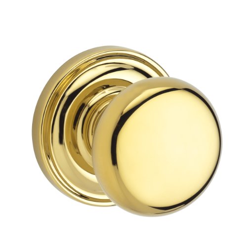 Baldwin Reserve 9BR3530-001 Traditional Round Privacy Knob in Polished Brass