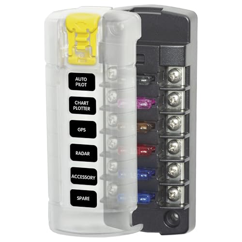 Blue Sea Systems 5035 ST Blade Fuse Block 6 Circuit 100A