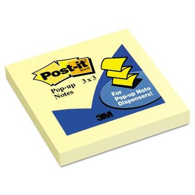 3M Post-it Pop-up Notes Canary Yellow Refills