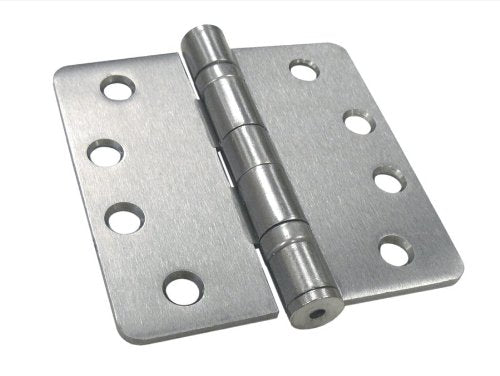 Deltana S44R4HDB15 4"x4" Radius Hinge Satin Nickel