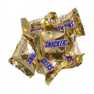 Snickers Chocolate Mini Bars with Caramel, Nougat & Peanuts – Individually Wrapped – Bulk 2 LB 00040000064022