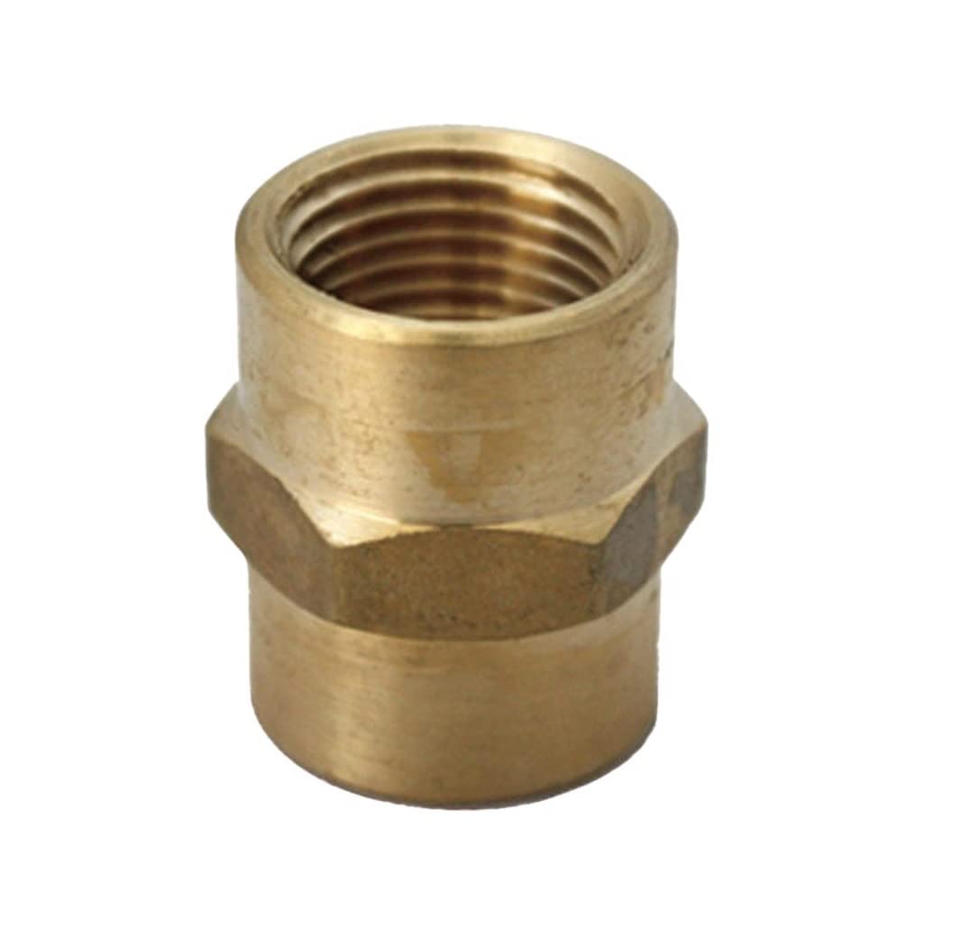 ATC Brass Reducing Coupling 3/8" x 1/4" FPT