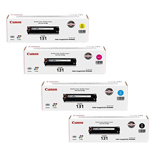 Canon 6272B001AA, 6269B001AA, 6270B001AA, 6271B001AA Standard Yield Toner Cartridge Set