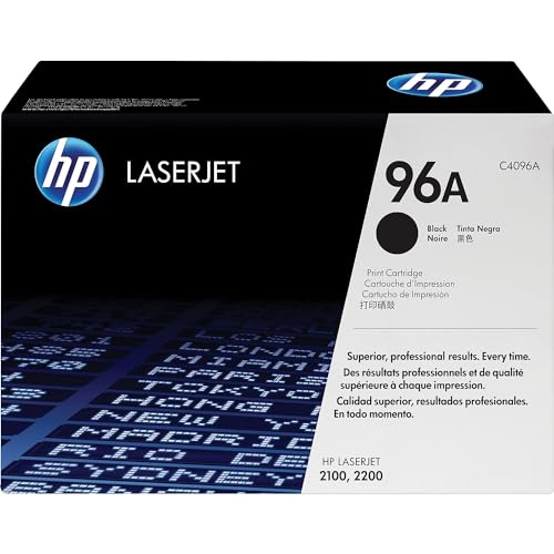 HP 96A (C4096A) Black Original LaserJet Toner Cartridge DISCONTINUED BY MANUFACTURER