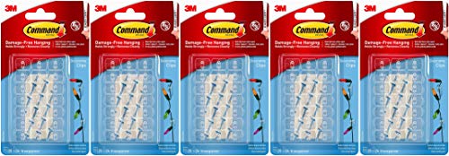 3M Command 17026CLR-ES Clear Decorating Clips 20ct