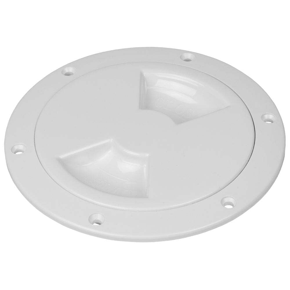 Sea-Dog Smooth Quarter Turn Deck Plate 6" White