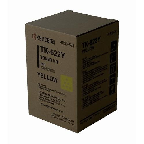 Kyocera Mita TK622Y OEM Yellow Toner Cartridge