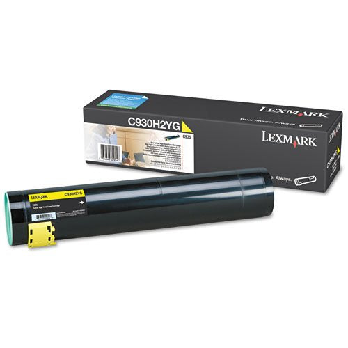 Original Lexmark C930H2YG 24000 Yield Yellow Toner Cartridge - Retail