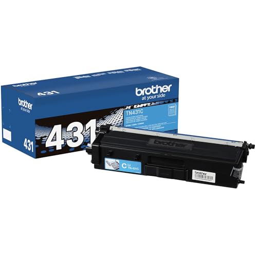 Brother Printer TN431C Standard Yield Toner-Retail Packaging , Cyan