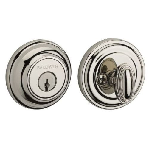 Baldwin SC.TRD Single Cylinder Deadbolt, Polished Nickel