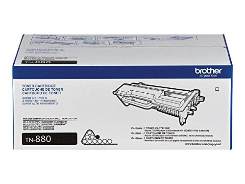 Brother Genuine Super High Yield Toner Cartridge, TN880, Replacement Black Toner, Page Yield Up To 12,000 Pages, Amazon Dash Replenishment Cartridge