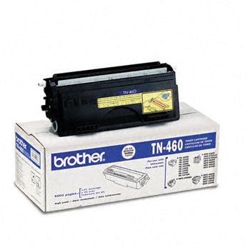 Brother Genuine TN-460 (TN460) High Yield Black Laser Toner Cartridge 2-Pack