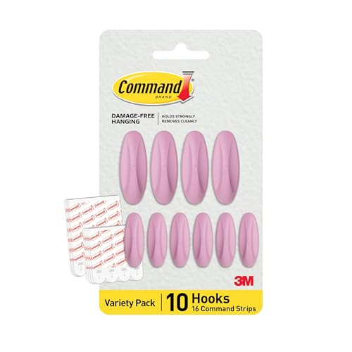 Command Mixed Designer Hook Pack, 10 Hooks, Lilac Lemonade