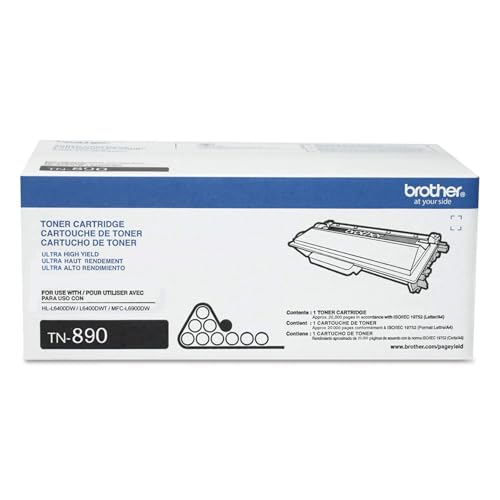 Brother TN890 Toner Cartridge Black 1 Pack 20000 Pages in Retail Packaging