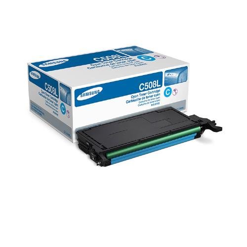 Samsung CLT-C508L CLP-620 670 CLX-6220 6250 Toner Cartridge (Cyan) in Retail Packaging