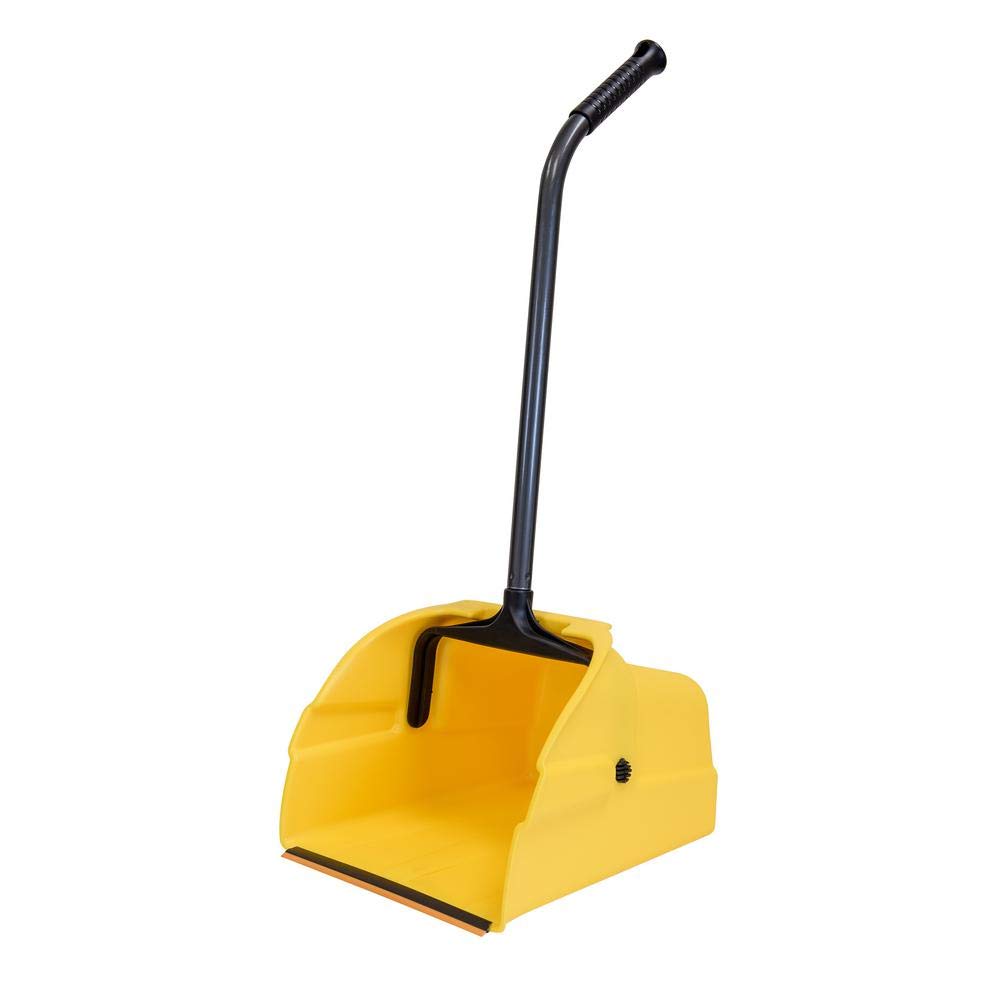 Debris Dustpan with Handle, Jumbo Debris Pan, Trash Collection for Industrial/Professional Cleaning 495