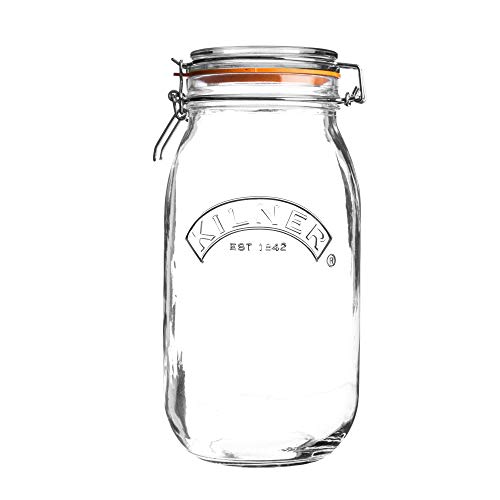 Kilner Swing Top Round Glass Jar 2L