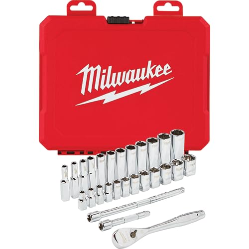 Milwaukee 1/4" Drive 28PC Metric Ratchet & Socket Set