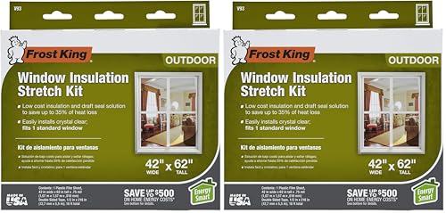 Frost King V93H Window Insulation Kit 42x62 Green 2-Pack