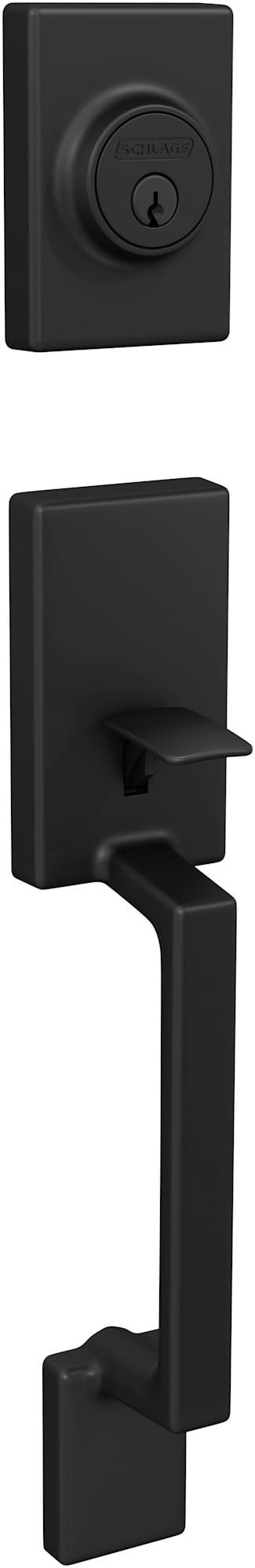 Schlage Sutton Handleset Matte Black C Keyway