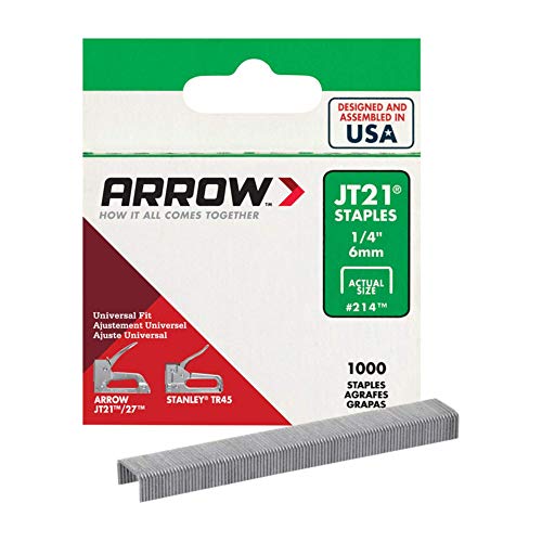 Pk/1000 x 5: Narrow Crown Light Wire Staple (214) 5